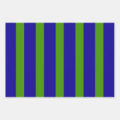 春グリーンとブルー ラッピングペーパーシート (正面)