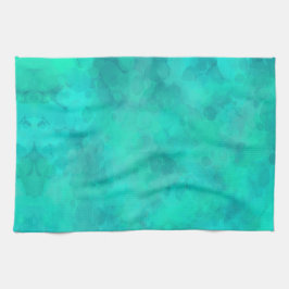 春グリーンウォーター色 キッチンタオル