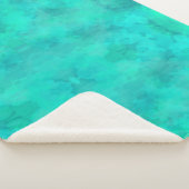 春グリーンウォーター色 シェルパブランケット (3/4)