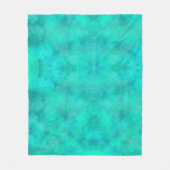 春グリーンウォーター色 フリースブランケット (正面)
