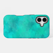 春グリーンウォーター色 iPhone 16ケース (裏面横)