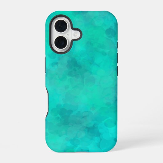 春グリーンウォーター色 iPhone 16ケース (裏面)