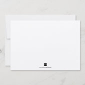 春グリーンエレガントフォーマル結婚式招待状 招待状 (裏面)