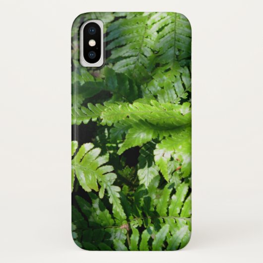 春グリーンシダ熱帯植物の緑 Case-Mate iPhoneケース (裏面)