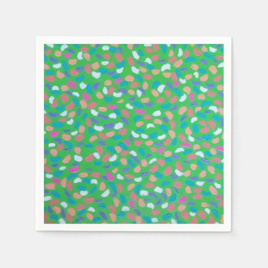 春グリーンズパインタリーアート スタンダードカクテルナプキン (正面)