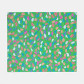 春グリーンズパインタリーアート フリースブランケット (正面(横))