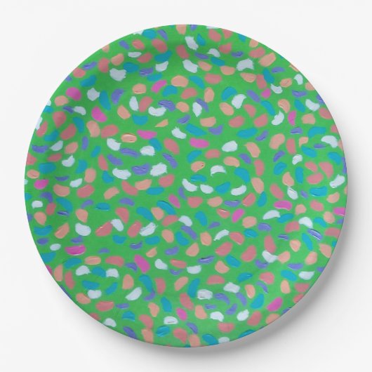 春グリーンズパインタリーアート ペーパープレート (正面)