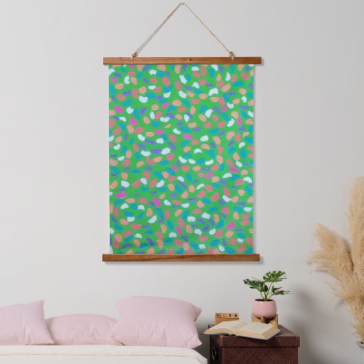 春グリーンズパインタリーアート 吊り下げ型タペストリー (寝室)