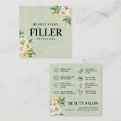 春グリーンフィラーアフターケアスクエア名刺 スクエア名刺 (正面/裏面)