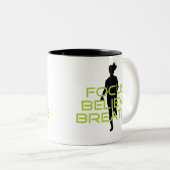 春グリーンフォーカス信じの呼吸 ツートーンマグカップ (正面右)