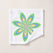 春グリーンフローラ バスタオルセット (ウォッシュタオル)