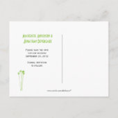 春グリーンホワイトメイソンジャイルワイルドフラワーズ 案内ポストカード (裏面)