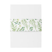 春グリーンボタニカルハーブ結婚ズ 招待状ベリーバンド (裏面例)