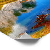 春グリーンマウンテンフォトレイク春マウンテン4 ポスター (角)