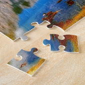 春グリーンマウンテンフォトレイク春マウンテン ジグソーパズル (側面)