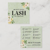 春グリーンラッシュアフターケアスクエア名刺 スクエア名刺 (正面/裏面)