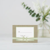 春グリーンラップとボーシーティングカード プレイスカード (スタンド正面)