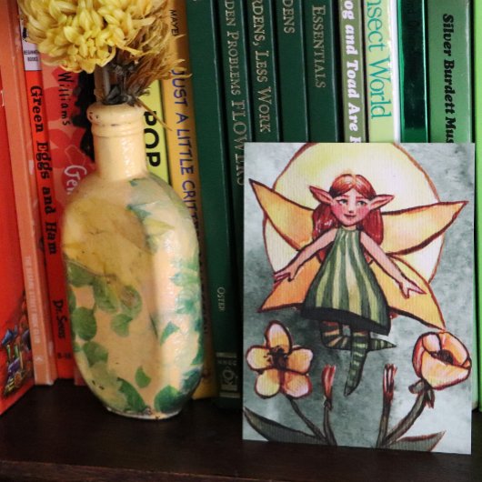 春グリーン妖精 シーズンポストカード