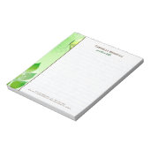 春グリーン背景（蝶あり） ノートパッド (回転)