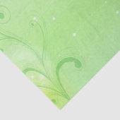 春グリーン背景（蝶あり） 薄葉紙 (詳細)