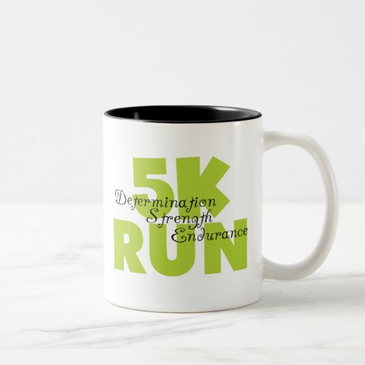 春グリーン5K 走 ツートーンマグカップ (右)