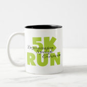 春グリーン5K 走 ツートーンマグカップ (左)