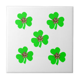 春グリーン、キッチン用ライトグリーンクローバー タイル