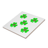 春グリーン、キッチン用ライトグリーンクローバー タイル (側面)