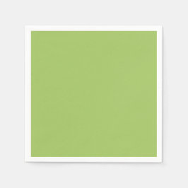春グリーン、淡い緑無地の、薄い緑 スタンダードカクテルナプキン