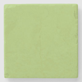 春グリーン、淡い緑無地の、薄い緑 ストーンコースター