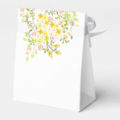 春グローリパーソナライズされたフローラ結婚式の引き出物ボックス フェイバーボックス (裏面サイド)