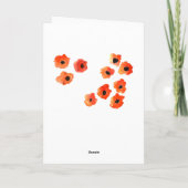 春ケシの花サンキューカード サンキューカード (裏面)