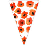 春ケシ結婚の花のデコール バンティングフラッグ (第3の旗)