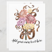 春ゲルベラデイジージャーナルスクラップブック紙 (正面/裏面)