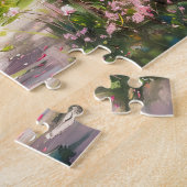 春コテージと果樹の開花 ジグソーパズル (側面)