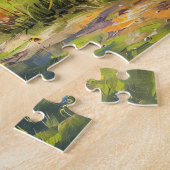 春コテージチューリップワイルドフラワーメドウ ジグソーパズル (側面)