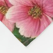 春コテージ/ガーデン&キャット フリースブランケット (角)