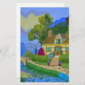 春コテージ 便箋 (正面/裏面)