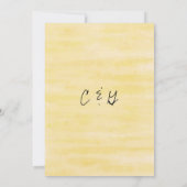 春コーラルイエローフローラウォーター結婚カラー 招待状 (裏面)