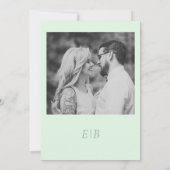 春サマーはっきりしたフローラセージ緑の結婚写真 招待状 (裏面)