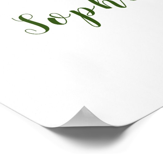 春サマーウォーター色フローラ結婚の歓迎 ポスター (角)