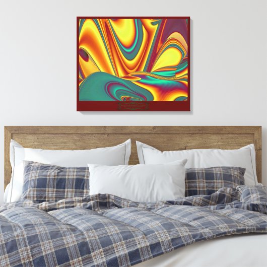 春サマーオータムフラワーズ魔法 キャンバスプリント (インサイチュ (寝室))