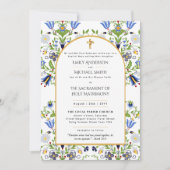 春サマーカソリッ結婚ク婚約 招待状 (正面)