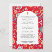 春サマーカソリッ結婚ク婚約 招待状 (正面)