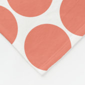 春サマーカラーピーチピンク フリースブランケット (角)