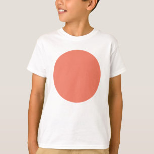 春サマーカラーピーチピンク Tシャツ