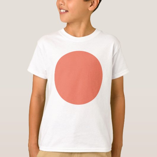 春サマーカラーピーチピンク Tシャツ (正面)