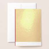 春サマーカラーファイリーレッド 箔カード (裏面封筒付き)