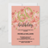 春サマーガーデンウォーターカラーフローラ 招待状 (正面)