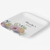 春サマーガーデンウォーターカラーレース ペーパープレート (傾斜あり)